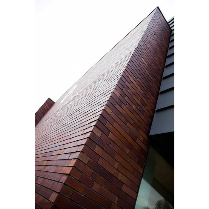 Кирпич клинкерный Muhr 04 Rotbraun-bunt гладкий, 290х90х52 мм фото 4