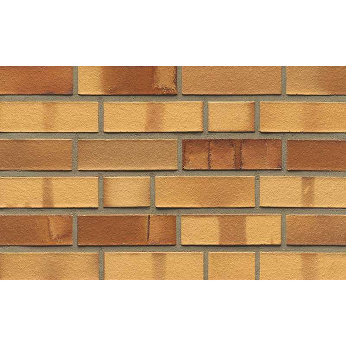 Кирпич клинкерный Muhr 01 S Niederlausitzer Gelb Spezial гладкий, 240х55х71 мм