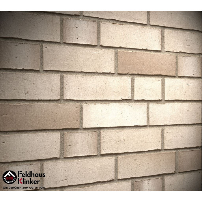 Кирпич клинкерный Feldhaus Klinker K941 vario argo albula NF 240х115х71 мм фото 3
