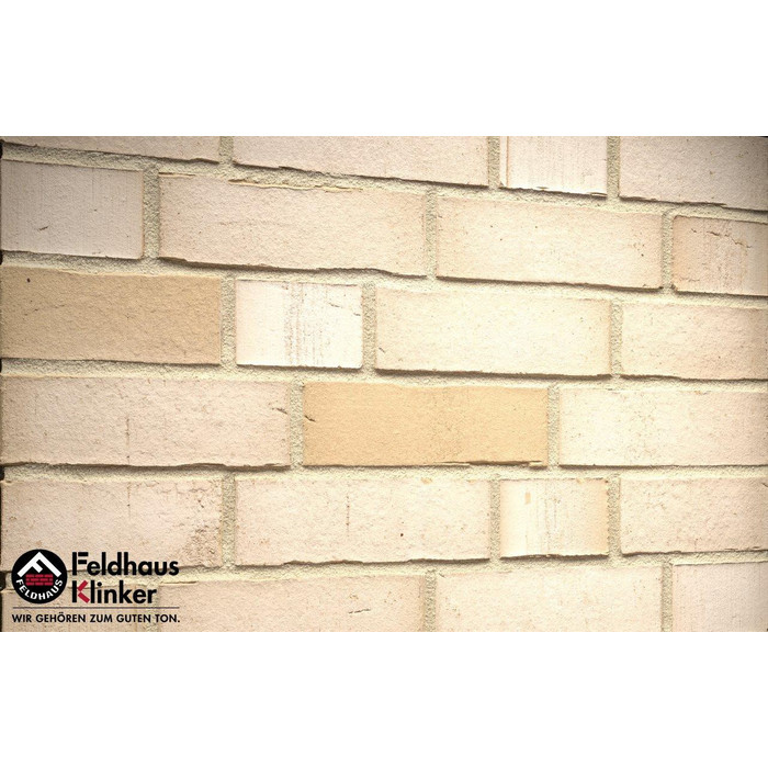 Кирпич клинкерный Feldhaus Klinker K911 vario crema albula NF 240х115х71 мм фото 2