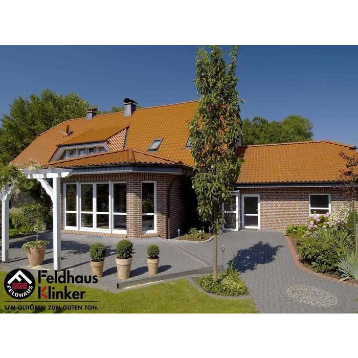 Кирпич клинкерный Feldhaus Klinker К300 lava liso NF 240х115х71 мм фото 2