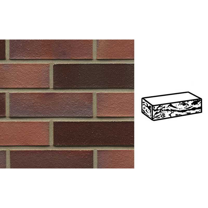 Кирпич клинкерный Muhr 04 EG Rotbraun-bunt Edelglanz готик, 240х55х71 мм