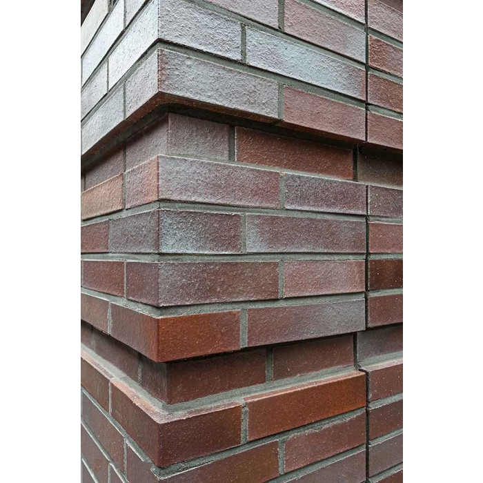 Кирпич клинкерный Muhr 10 Violettblau geflammt гладкий, 240х115х52 мм фото 6