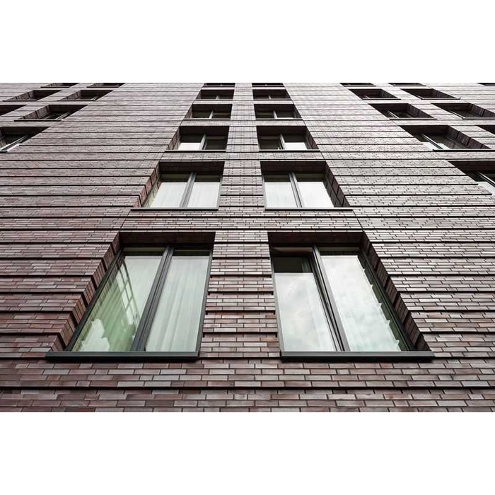 Кирпич клинкерный Muhr 10 Violettblau geflammt гладкий, 240х115х52 мм фото 4