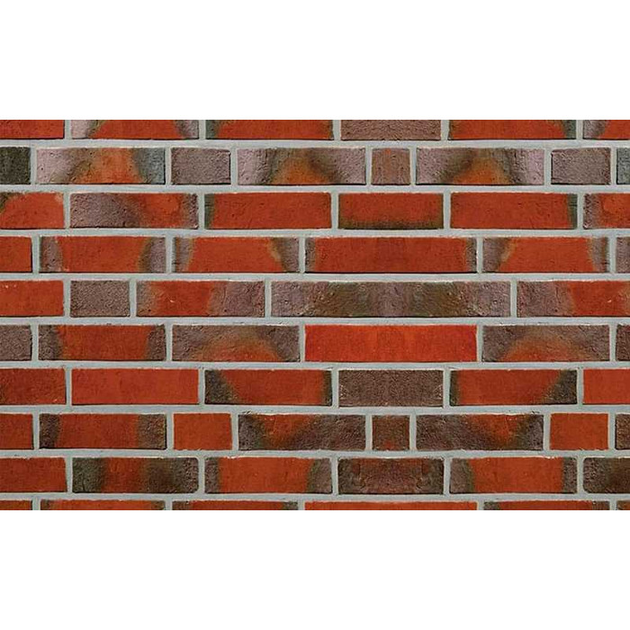 Кирпич клинкерный Roben Rysum flamm-bunt гладкий, 240х115х71 мм