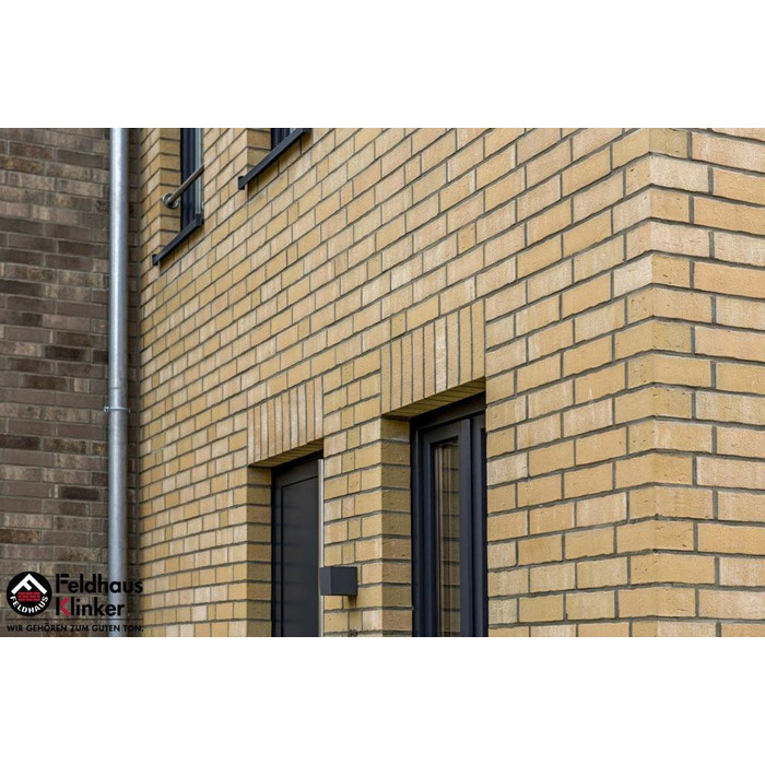 Кирпич клинкерный Feldhaus Klinker K741 vascu crema bora NF 240х115х71 мм фото 4