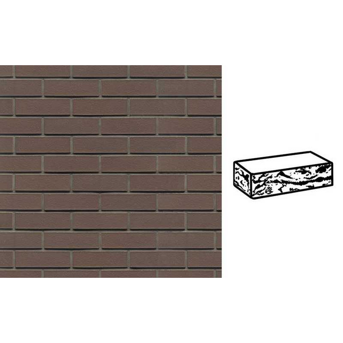 Кирпич клинкерный Muhr 33 Braun готик, 240х55х71 мм