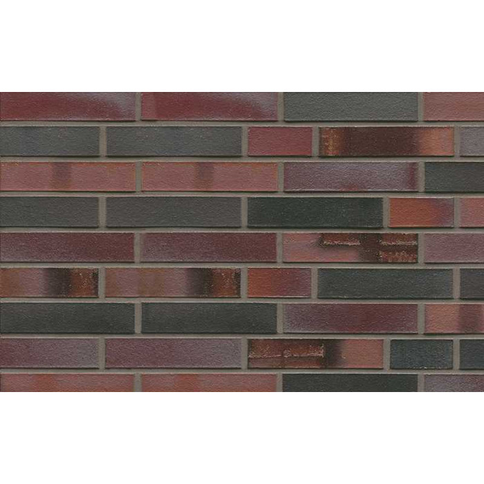 Кирпич клинкерный Muhr 29 S Schwarzblau-bunt Spezial гладкий, 240х115х52 мм