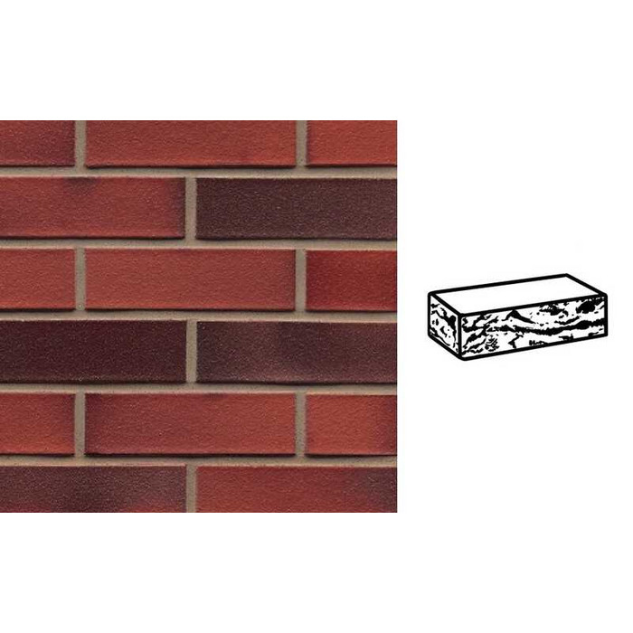 Кирпич клинкерный Muhr 03 EG Rot Edelglanz готик, 240х55х71 мм