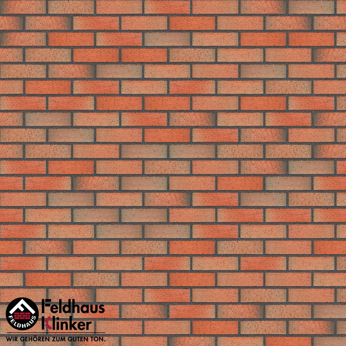 Кирпич клинкерный Feldhaus Klinker К301 lava rugo NF 240х115х71 мм фото 4