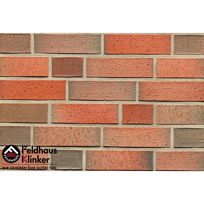 Кирпич клинкерный Feldhaus Klinker К301 lava rugo NF 240х115х71 мм фото 8