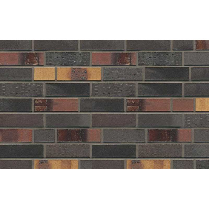 Кирпич клинкерный Muhr 40 Kobalt Spezial geflammt гладкий, 240х115х71 мм