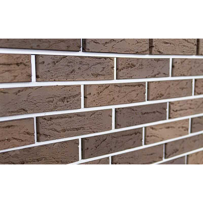 Кирпич клинкерный Kerma Premium Klinker коричневый рустик 250х120х65 мм фото 3