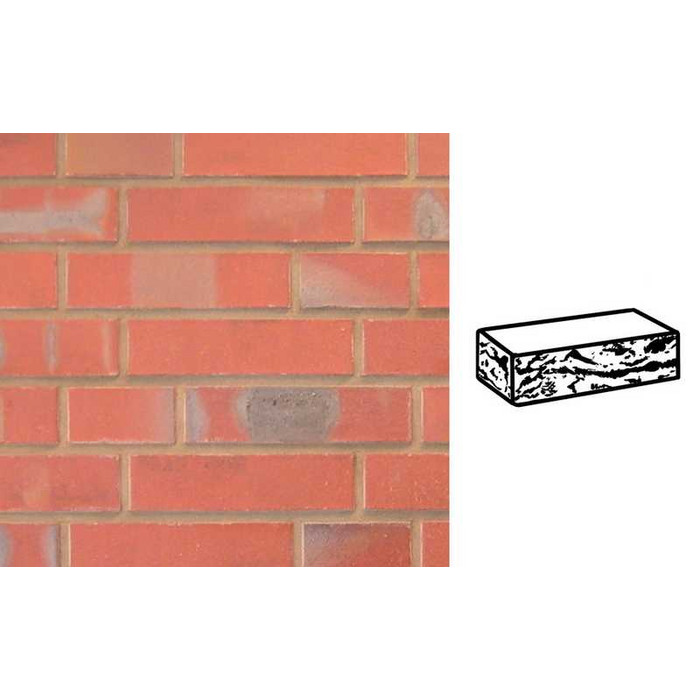 Кирпич клинкерный Muhr 03 K Naturrot Kohle готик, 240х55х71 мм