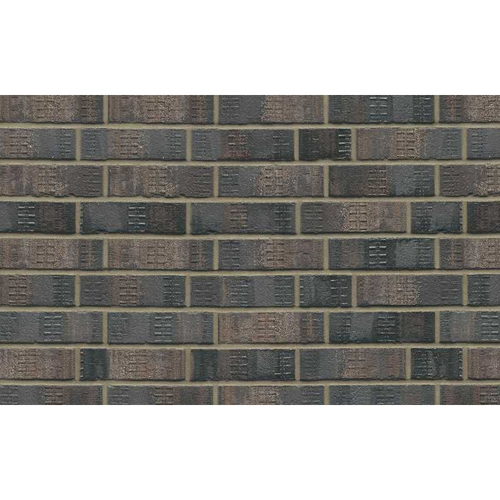 Кирпич клинкерный Muhr 15 F Schwarz-bunt Edelglanz bes. Fuss. фактурный, 240х55х71 мм