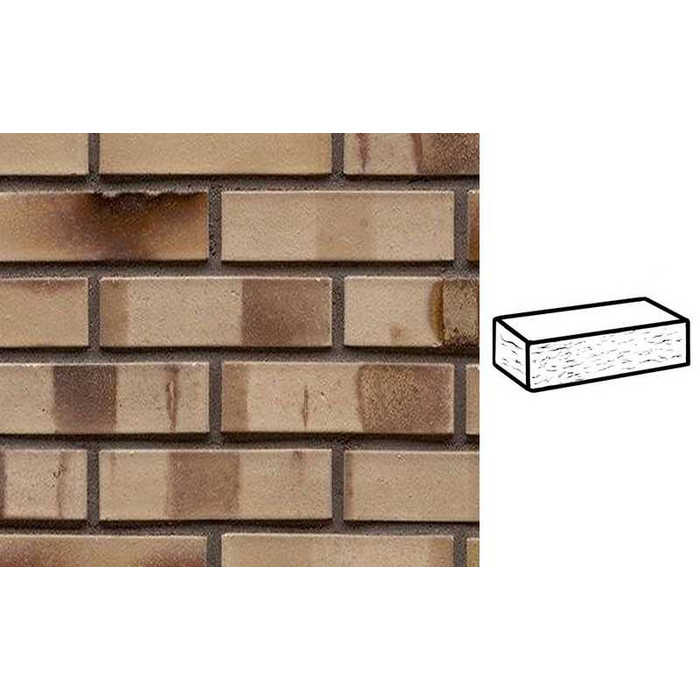 Кирпич клинкерный Muhr 36 KS Silbergrau nuanciert Kohle Spezial рустик, 240х55х71 мм