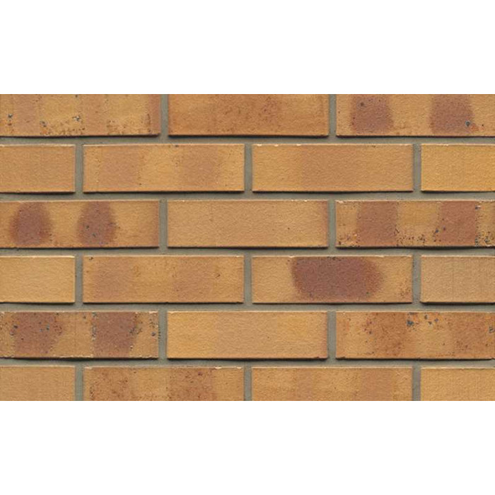 Кирпич клинкерный Muhr 06K Hellbraun-bunt Kohle гладкий, 240х115х71 мм