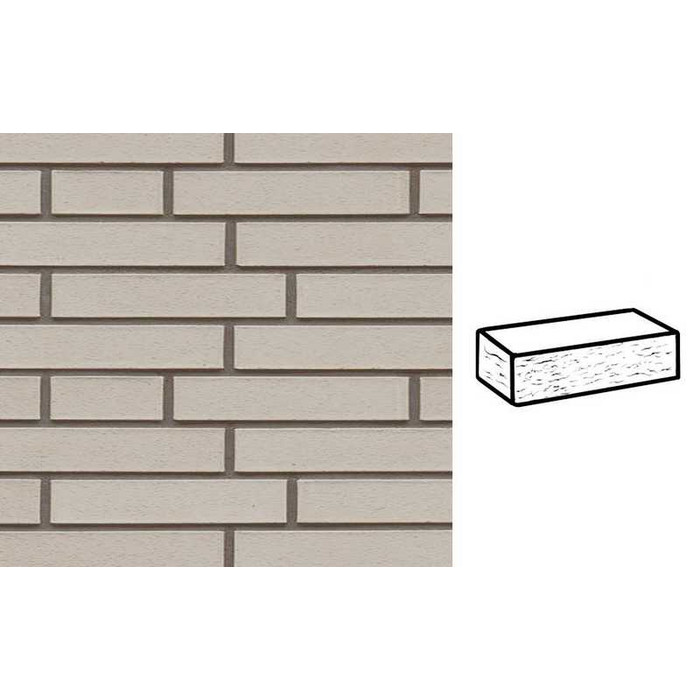 Кирпич клинкерный Muhr 36 Silbergrau nuanciert рустик, 290х90х52 мм