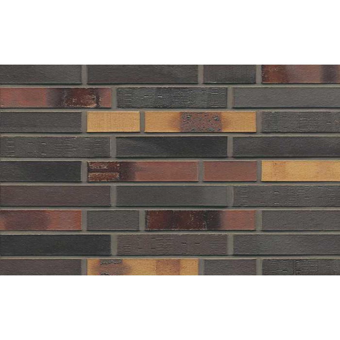 Кирпич клинкерный Muhr 40 Kobalt Spezial geflammt гладкий, 290х90х52 мм