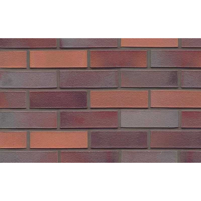 Кирпич клинкерный Muhr 12 Blaurot-bunt гладкий, 240х115х71 мм