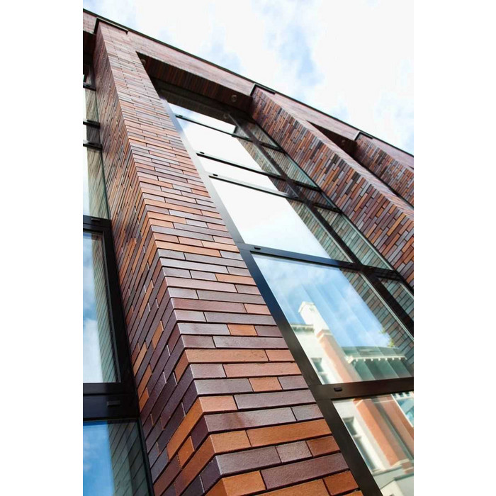 Кирпич клинкерный Muhr 12 Blaurot-bunt гладкий, 240х115х71 мм фото 6