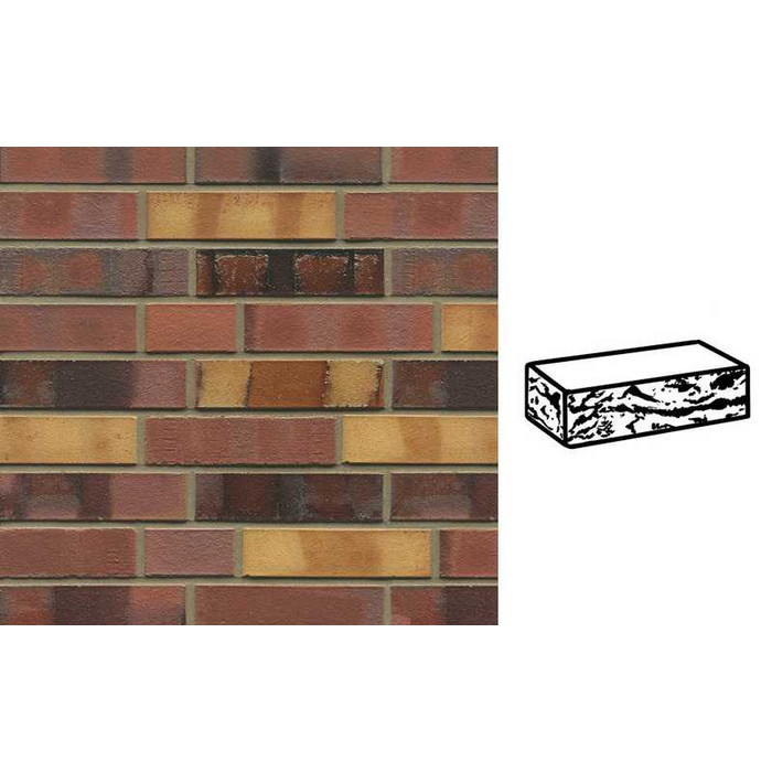 Кирпич клинкерный Muhr 21 SF Gelbbraunrot Spezial готик, 290х90х71 мм