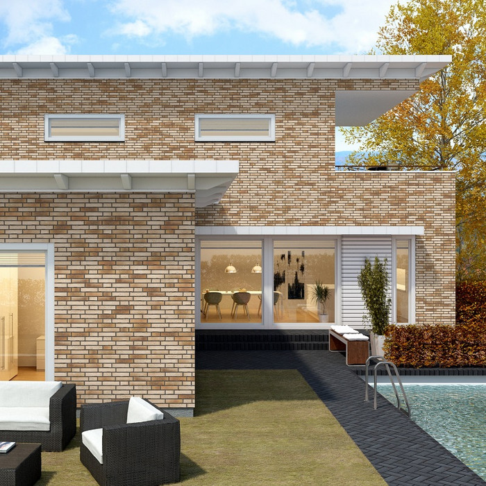 Кирпич клинкерный Feldhaus Klinker K919 vario sabiosa solmati NF 240х115х71 мм фото 5