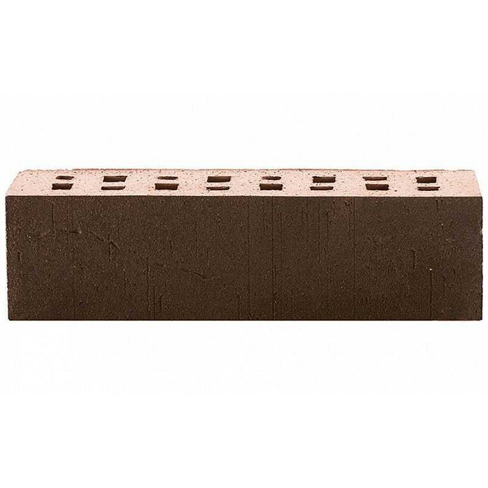 Кирпич клинкерный ЛСР темно-красный с черным песком Лиссабон винтаж, M300, 250х85х65 мм фото 6