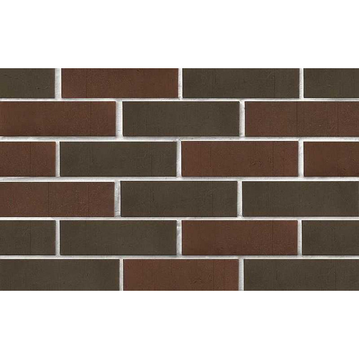 Кирпич клинкерный ЛСР темно-красный с черным песком Лиссабон винтаж, M300, 250х85х65 мм фото 2