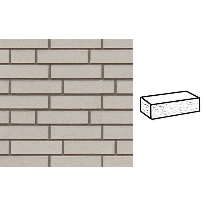 Кирпич клинкерный Muhr 36 Silbergrau nuanciert рустик, 250х120х65 мм