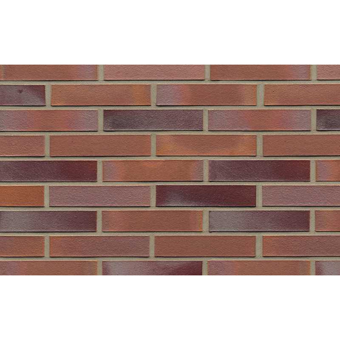 Кирпич клинкерный Muhr 14 Rotblau-bunt гладкий, 240х115х52 мм