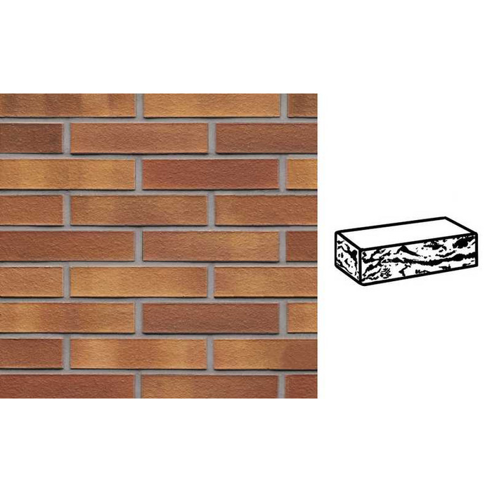 Кирпич клинкерный Muhr 07 Herbstlaub готик, 240х115х52 мм