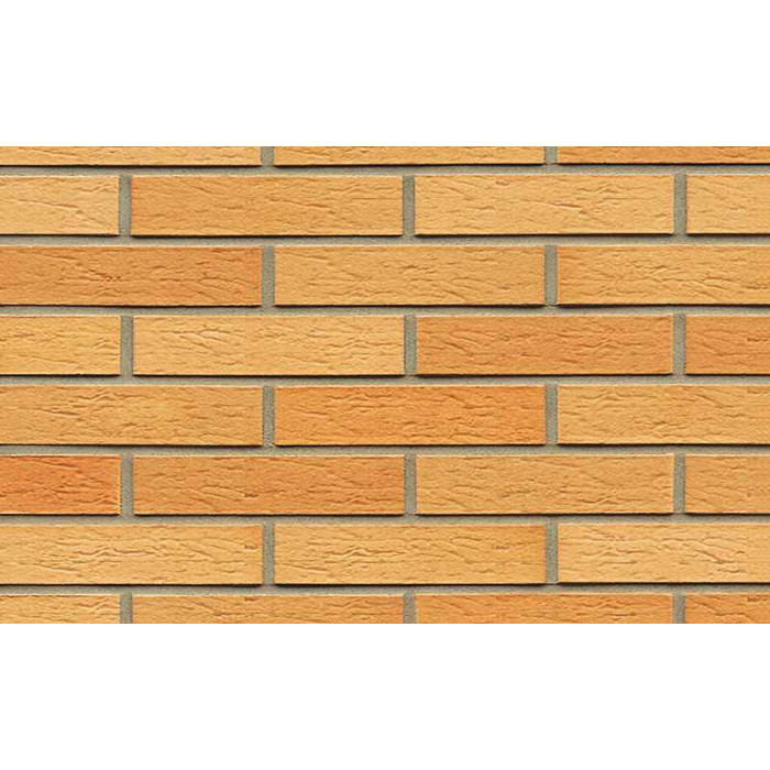 Кирпич клинкерный Muhr 01 EG Niederlausitzer Gelb Edelglanz рустик, 240х115х52 мм