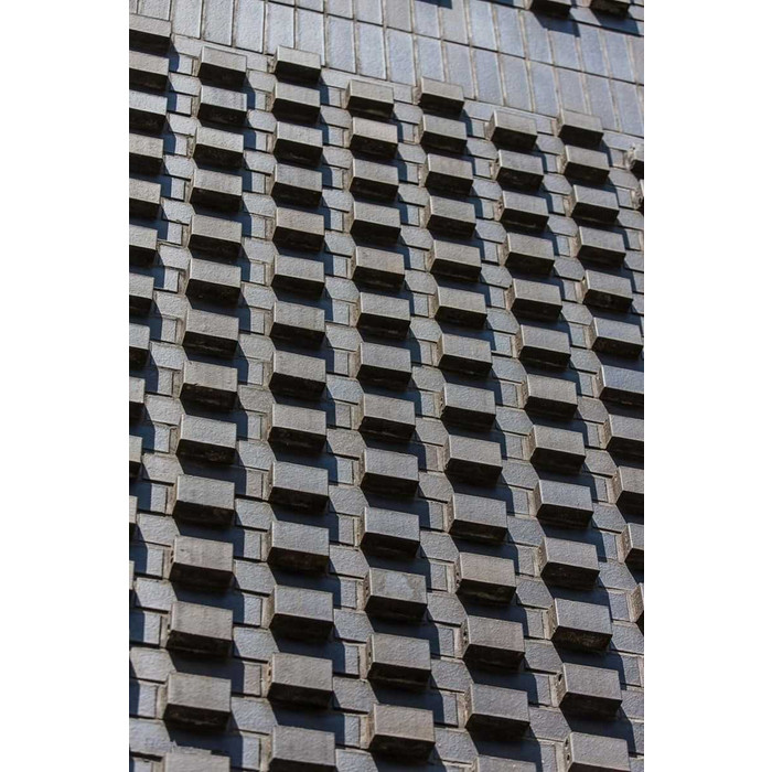 Кирпич клинкерный Muhr 15 Schwarz-bunt Edelglanz Wasserstrich, 240х52х52 мм фото 7