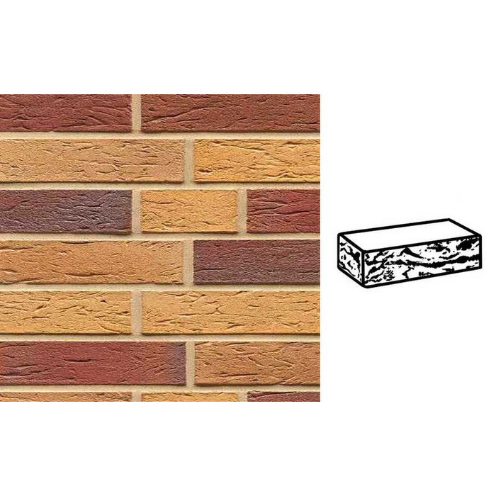 Кирпич клинкерный Muhr 19 Rubinbeige nuanciert готик, 240х115х52 мм