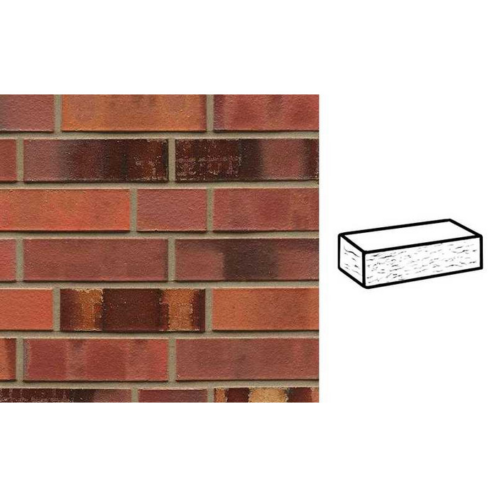 Кирпич клинкерный Muhr 18 Lachsbraun geflammt рустик, 240х115х71 мм