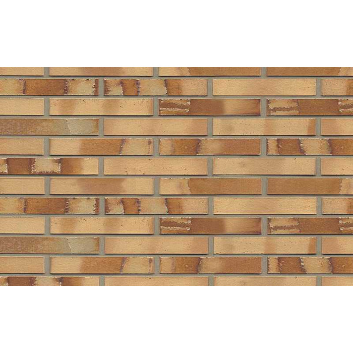 Кирпич клинкерный Muhr 06S Hellbraun-bunt Spezial гладкий, 240х90х40 мм
