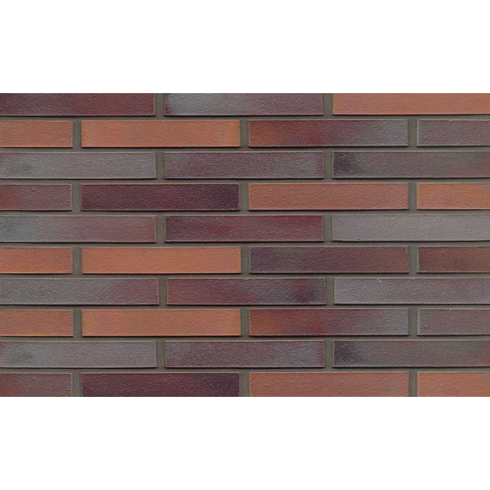 Кирпич клинкерный Muhr 12 Blaurot-bunt гладкий, 240х90х40 мм