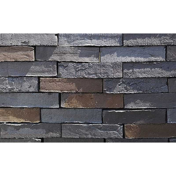 Кирпич клинкерный Muhr 05 Eisenschmelz Schwarzbraun Wasserstrich, 240х52х52 мм фото 4