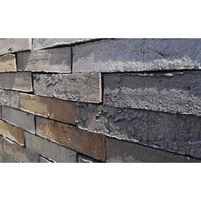 Кирпич клинкерный Muhr 05 Eisenschmelz Schwarzbraun Wasserstrich, 240х52х52 мм фото 3