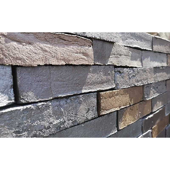 Кирпич клинкерный Muhr 05 Eisenschmelz Schwarzbraun Wasserstrich, 240х71х50 мм фото 4