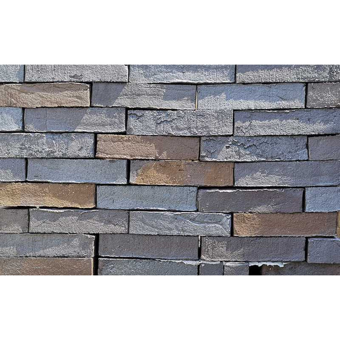 Кирпич клинкерный Muhr 05 Eisenschmelz Schwarzbraun Wasserstrich, 240х71х50 мм