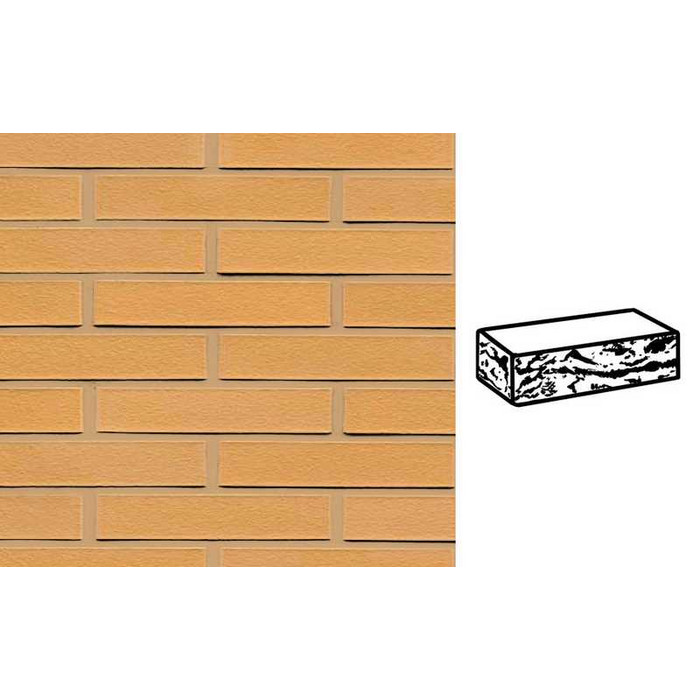 Кирпич клинкерный Muhr 01 Niederlausitzer Gelb готик, 290х90х52 мм