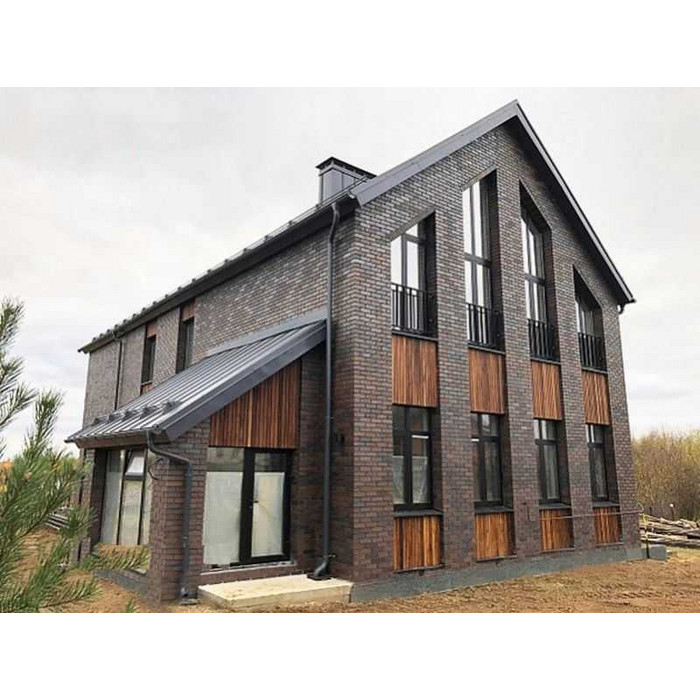 Кирпич клинкерный Muhr 33 A Schwarz-Braun гладкий, 240х115х71 мм фото 2