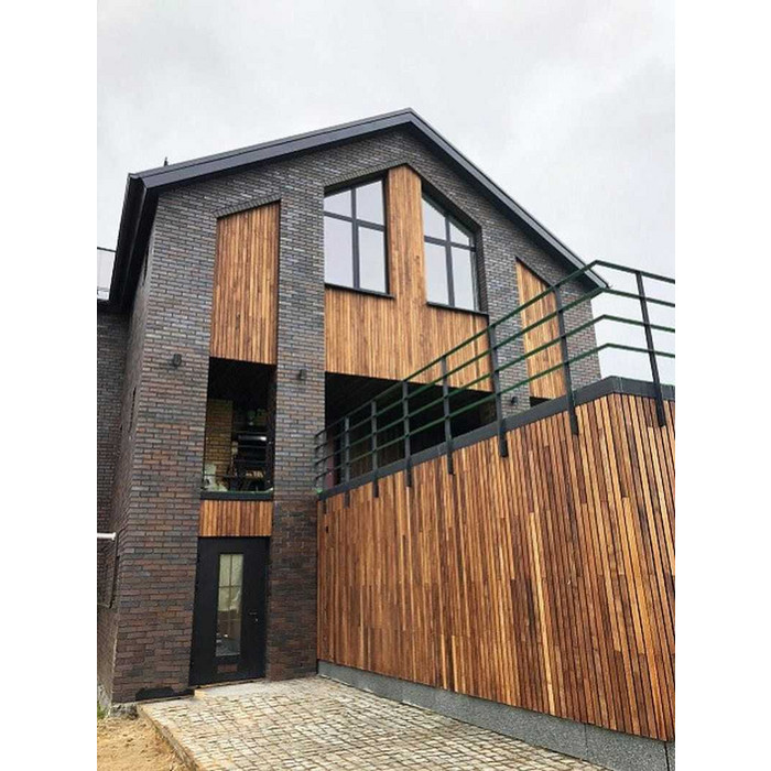 Кирпич клинкерный Muhr 33 A Schwarz-Braun гладкий, 240х115х71 мм фото 3