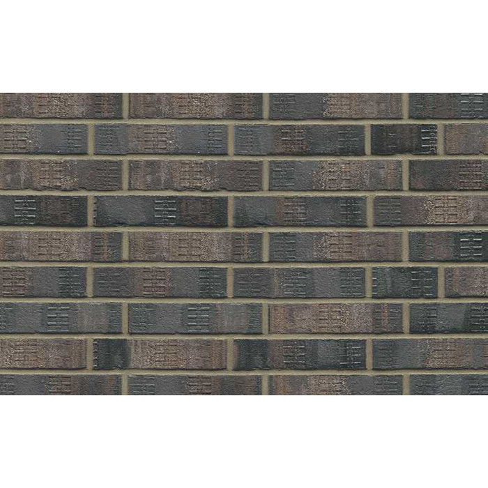 Кирпич клинкерный Muhr 15 F Schwarz-bunt Edelglanz bes. Fuss., 240х115х52 мм