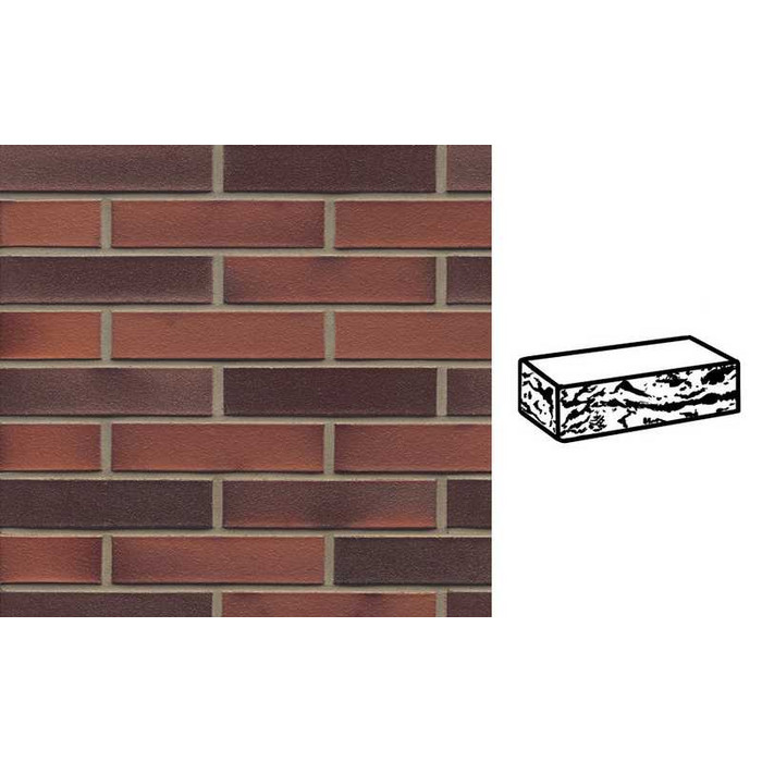 Кирпич клинкерный Muhr 03 EG Rot Edelglanz готик, 240х115х52 мм