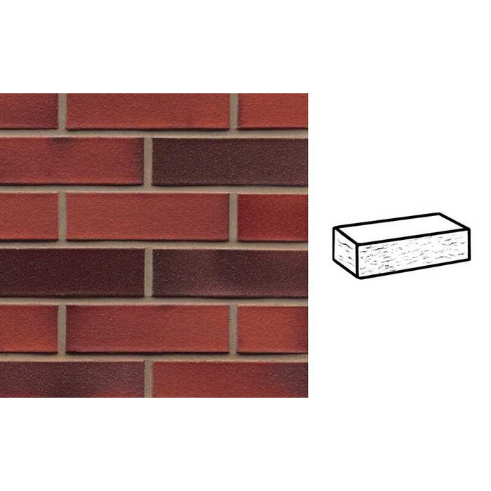 Кирпич клинкерный Muhr 03 EG Rot Edelglanz рустик, 240х115х71 мм