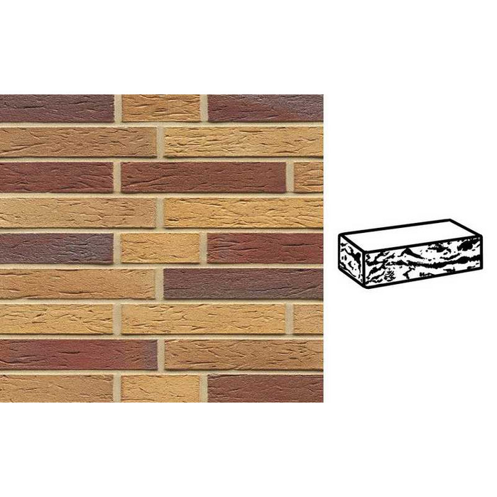 Кирпич клинкерный Muhr 19 Rubinbeige nuanciert готик, 290х90х52 мм