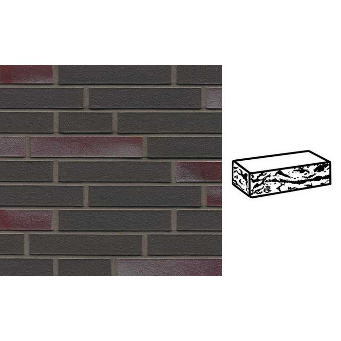 Кирпич клинкерный Muhr 22 Schiefer blau-bunt готик, 290х90х52 мм